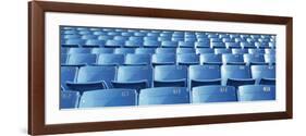 Empty Blue Seats in a Stadium, Soldier Field, Chicago, Illinois, USA-null-Framed Photographic Print