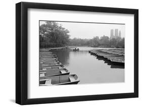 Empty Boats in Central Park-null-Framed Photographic Print