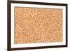 Empty Bulletin Board Background Texture, Natural Cork Board-Eugene Sergeev-Framed Photographic Print