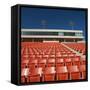Empty Football Stadium Seats-Robert Michael-Framed Stretched Canvas