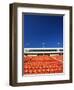 Empty Football Stadium Seats-Robert Michael-Framed Photographic Print