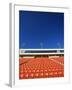 Empty Football Stadium Seats-Robert Michael-Framed Photographic Print