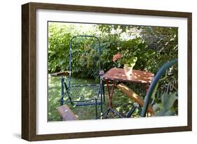 Empty garden chairs, Gothenburg, Sweden-Andrea Lang-Framed Photographic Print