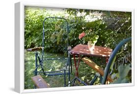 Empty garden chairs, Gothenburg, Sweden-Andrea Lang-Framed Photographic Print