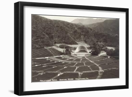 Empty Hollywood Bowl, Los Angeles, California-null-Framed Art Print