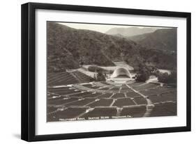 Empty Hollywood Bowl, Los Angeles, California-null-Framed Art Print