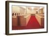 Empty Laundromat, Retro-null-Framed Art Print