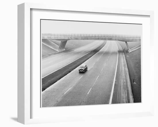 Empty Motorway 1960s-null-Framed Photographic Print