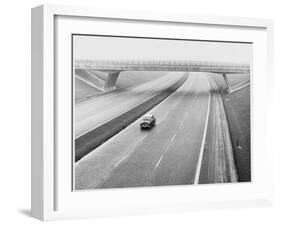 Empty Motorway 1960s-null-Framed Photographic Print