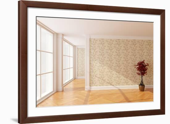 Empty New Room with Big Window-FreshPaint-Framed Photographic Print