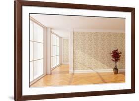Empty New Room with Big Window-FreshPaint-Framed Photographic Print