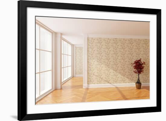 Empty New Room with Big Window-FreshPaint-Framed Photographic Print