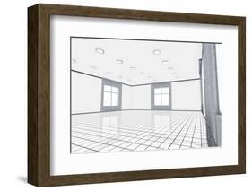 Empty Office-Spectral-Design-Framed Photographic Print
