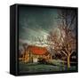 Empty Old Barn in America-Salvatore Elia-Framed Stretched Canvas