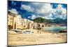 Empty Old Beach of Cefalu, Sicily-anita_bonita-Mounted Photographic Print