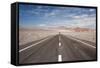 Empty Open Road, San Pedro De Atacama Desert, Chile, South America-Kimberly Walker-Framed Stretched Canvas