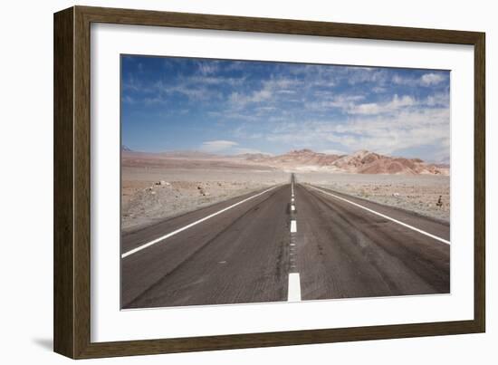 Empty Open Road, San Pedro De Atacama Desert, Chile, South America-Kimberly Walker-Framed Photographic Print