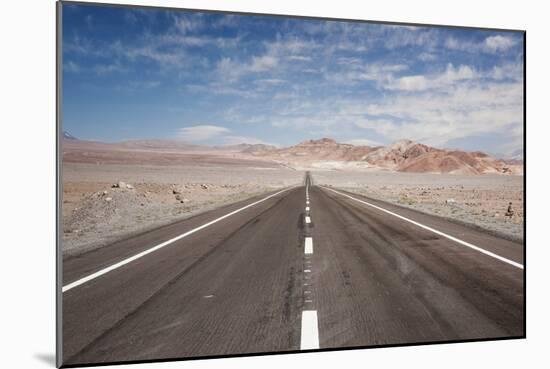 Empty Open Road, San Pedro De Atacama Desert, Chile, South America-Kimberly Walker-Mounted Photographic Print