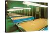 Empty Pool Parlor, Retro-null-Stretched Canvas