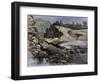 Empty Reservoir Behind the Broken South Fork Dam That Caused the Johnstown Flood in Pennsylvania-null-Framed Giclee Print