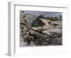 Empty Reservoir Behind the Broken South Fork Dam That Caused the Johnstown Flood in Pennsylvania-null-Framed Giclee Print