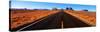 Empty Road, Clouds, Blue Sky, Monument Valley, Utah, USA-null-Stretched Canvas