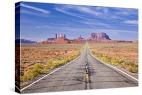 Empty Road, Highway 163, Monument Valley, Utah, United States of America, North America-Neale Clark-Stretched Canvas