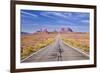 Empty Road, Highway 163, Monument Valley, Utah, United States of America, North America-Neale Clark-Framed Photographic Print