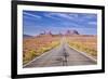 Empty Road, Highway 163, Monument Valley, Utah, United States of America, North America-Neale Clark-Framed Photographic Print