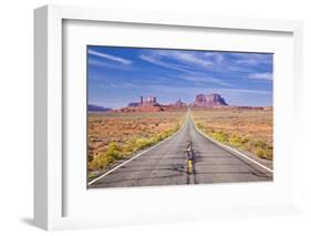 Empty Road, Highway 163, Monument Valley, Utah, United States of America, North America-Neale Clark-Framed Photographic Print