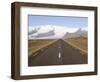 Empty Road Leading Towards Fjallsjokull Glacier Near Jokulsarlon, Iceland, Polar Regions-Gavin Hellier-Framed Photographic Print