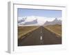 Empty Road Leading Towards Fjallsjokull Glacier Near Jokulsarlon, Iceland, Polar Regions-Gavin Hellier-Framed Photographic Print