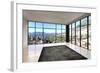 Empty Room Interior with Floor to Ceiling Windows and Scenic View-PlusONE-Framed Photographic Print