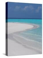 Empty Sandy Beach, Maldives, Indian Ocean-Papadopoulos Sakis-Stretched Canvas