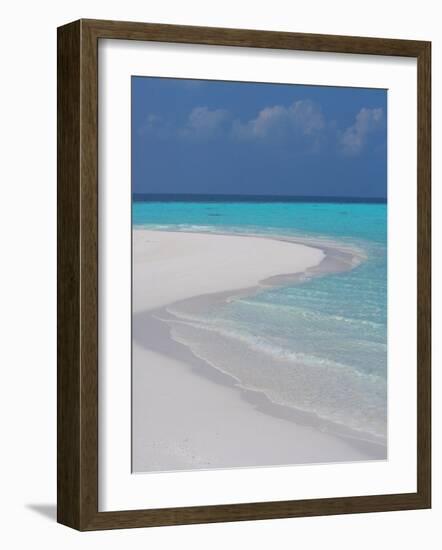 Empty Sandy Beach, Maldives, Indian Ocean-Papadopoulos Sakis-Framed Photographic Print