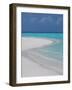 Empty Sandy Beach, Maldives, Indian Ocean-Papadopoulos Sakis-Framed Photographic Print