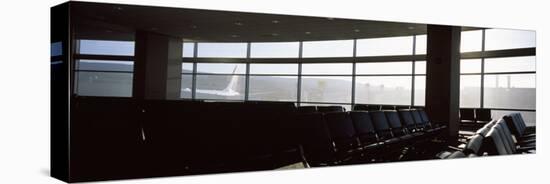 Empty Seats in an Airport Lounge, USA-null-Stretched Canvas