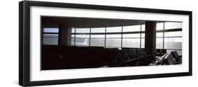 Empty Seats in an Airport Lounge, USA-null-Framed Premium Photographic Print