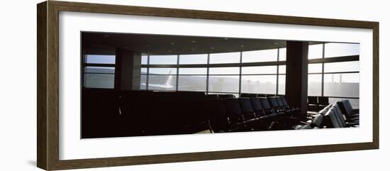 Empty Seats in an Airport Lounge, USA-null-Framed Photographic Print