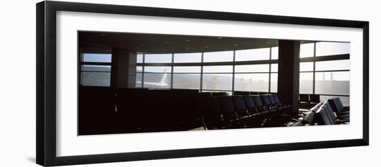 Empty Seats in an Airport Lounge, USA-null-Framed Photographic Print