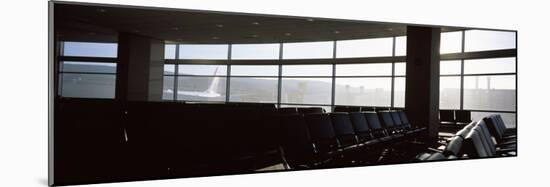 Empty Seats in an Airport Lounge, USA-null-Mounted Photographic Print