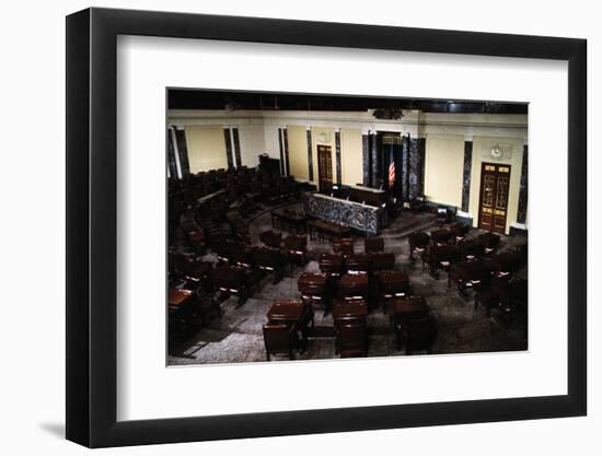 Empty Senate Chamber-Roddey Mims-Framed Photographic Print