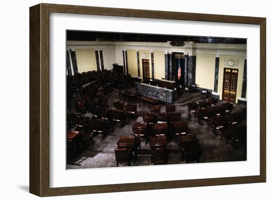 Empty Senate Chamber-Roddey Mims-Framed Photographic Print