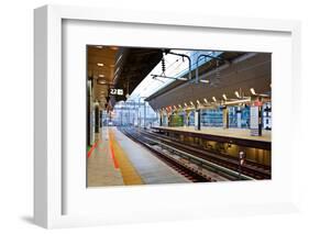 Empty Shinkansen Platform-coward_lion-Framed Photographic Print