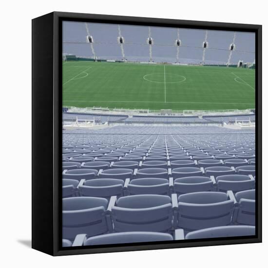 Empty Soccer Field-David Madison-Framed Stretched Canvas