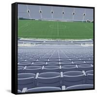 Empty Soccer Field-David Madison-Framed Stretched Canvas