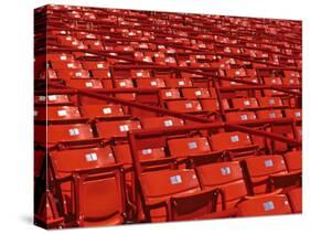 Empty Stadium Seats-null-Stretched Canvas