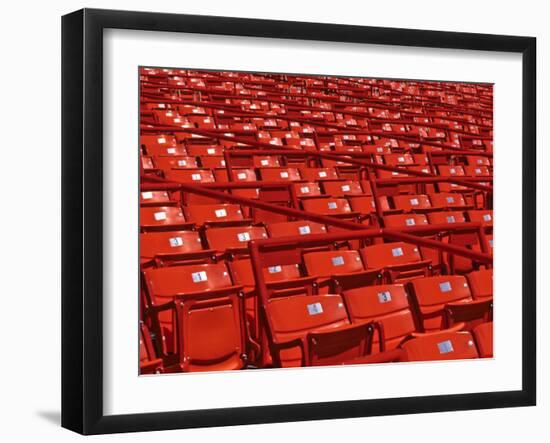 Empty Stadium Seats-null-Framed Photographic Print