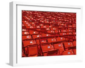 Empty Stadium Seats-null-Framed Photographic Print