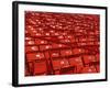 Empty Stadium Seats-null-Framed Photographic Print